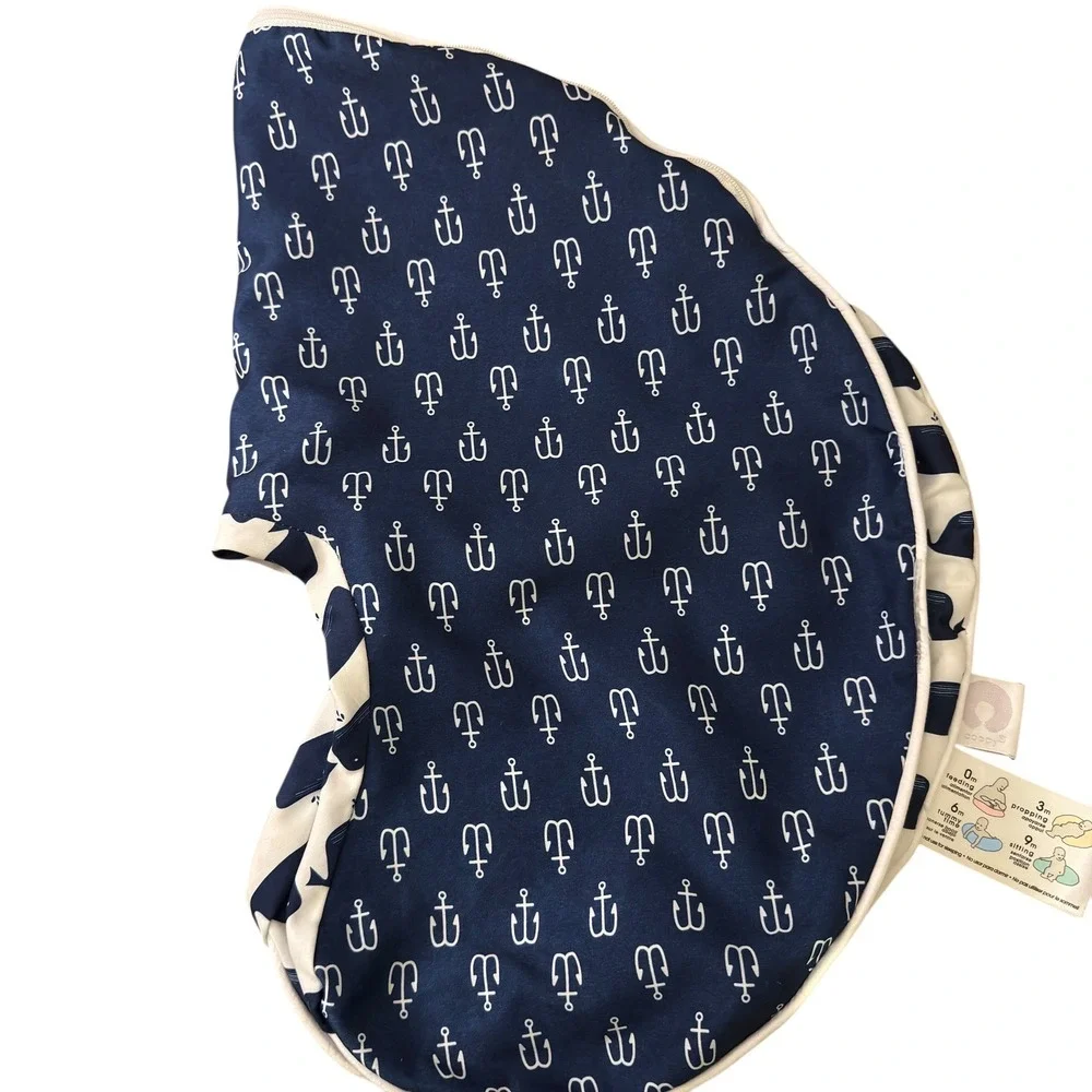 Boppy Nursing Pillow Whale‎ Anchor Print Baby Feeding Support Pillow